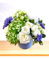 Blue Moon Ceramic Vase Arrangement