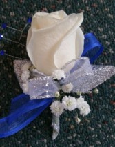 BLUE SUNSET Prom Boutonniere