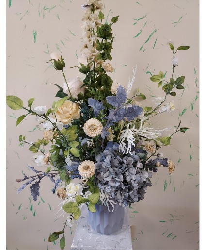 Blue Symphony Permanent Silk Botanical