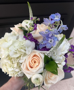 Blue & White Thoughtful Elegance  Bouquet