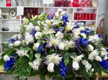 Designers casket spray #04  in Monroe, NC | MONROE FLORIST & GIFTS