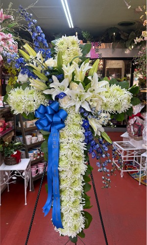 Blue & White Cross 