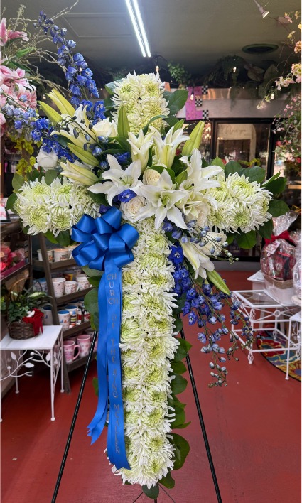 Blue & White Cross 