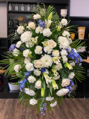Blue & White Healing Tears Standing Spray 
