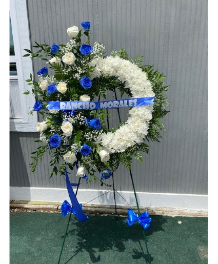 Blue & White Wreath 