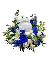 Blue Without You Table top wreath