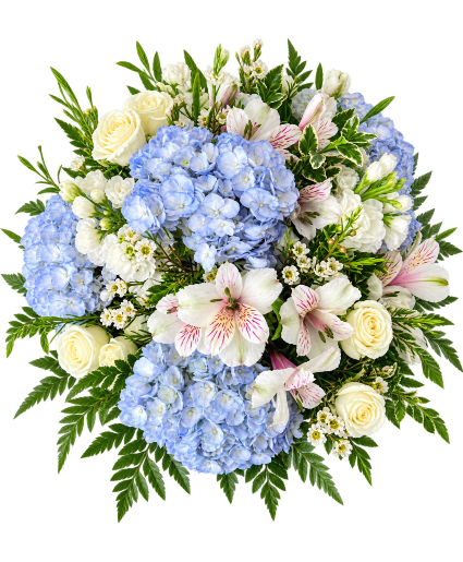 BLUEBERRY BLISS Cube Vase Arrangment