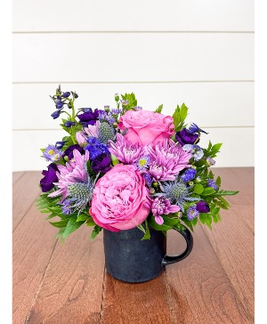 Blueberry Bliss Mug Arrangement 