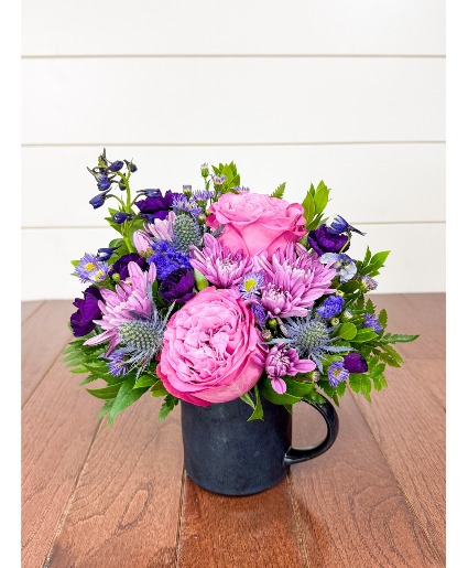 Blueberry Bliss Mug Arrangement 