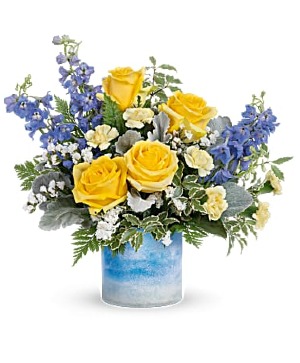 BLUESKIES SEASIDE DREAMS FLOWER ARRANGEMENT