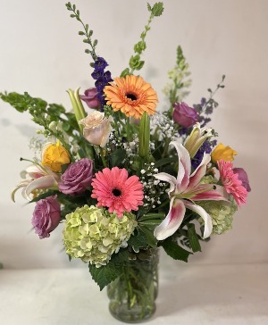 Blush and Purple Vase