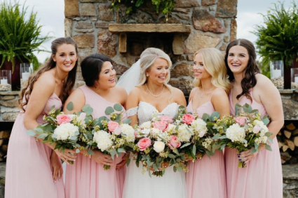 Blush and White  Bridal Bouquet 