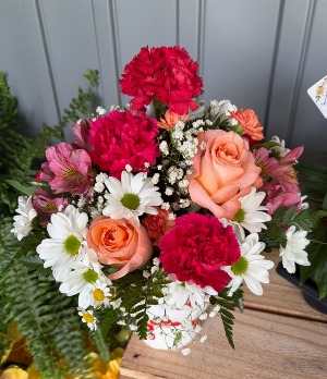 Blush & Bloom Ceramic Container