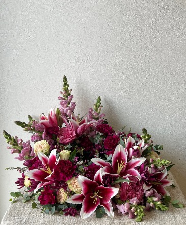 Blush & Burgundy Farewell  in La Grande, OR | FITZGERALD FLOWERS