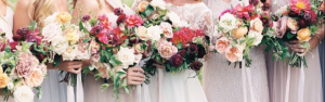 Blush & Burgundy Inspired  Wedding Party