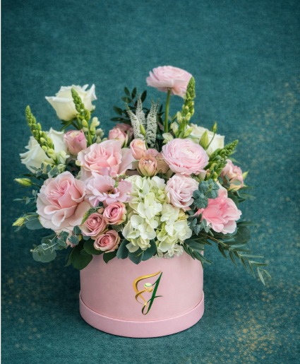 Blush Elegance Box assorted flowers