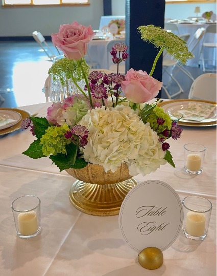 Blush Garden  Table Centerpiece 
