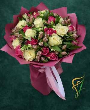 Blush Harmony Bouquet assorted flowers
