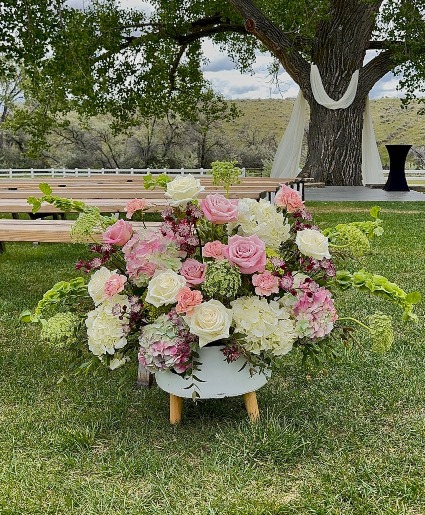 Blush & Ivory Bloom Aisle Florals