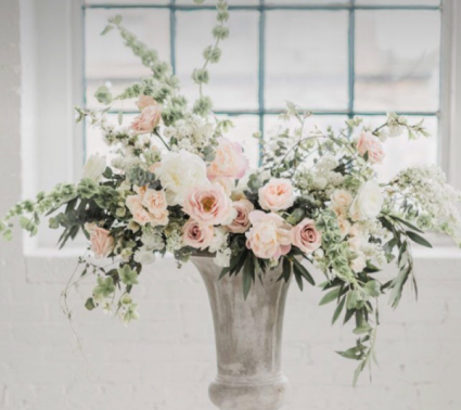 Blush life ceremony arrangement  Ceremony 