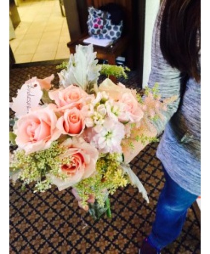 blush majolika  BRIDESMAIDS BOUQUET