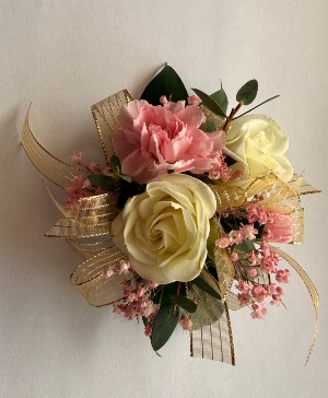 Blush Pink Gold Corsage  corsage 