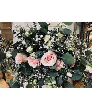 Blush Rose Arbor topper Wedding