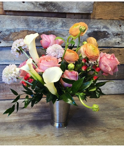 Blushberry Blossoms Flower Arrangement