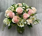 Blushing Beauty Vase arrangement