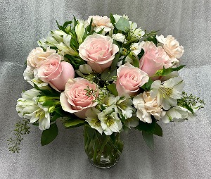 Blushing Beauty Vase arrangement
