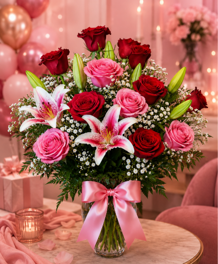Blushing Birthday Elegance Call Us for Faster Service & Daily Specials: (915) 303-8500 Text Us to Order Anytime: (915) 505-3708 Your trusted source for Flowers & Delivery in El Paso TX