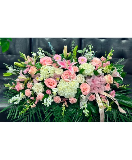 Blushing Blooma Casket cover