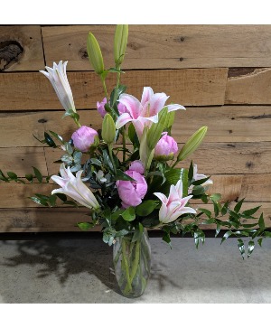 Blushing Elegance Flower Arrangement