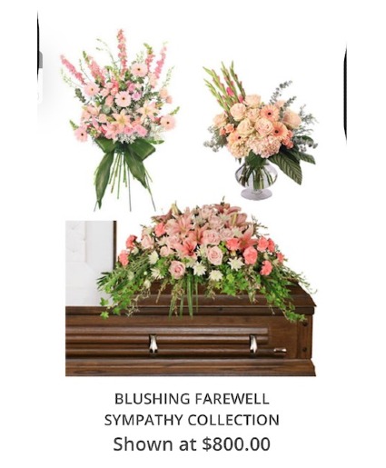 BLUSHING FAREWELL SYMPATHY COLLECTION