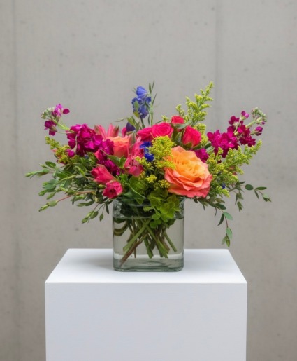 Blushing Garden Muse Vase Arrangement 
