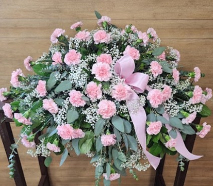Blushing Grace Casket Spray