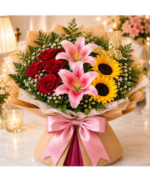 Blushing in the Sunshine Call Us for Faster Service & Daily Specials: (915) 303-8500 Text Us to Order Anytime: (915) 505-3708 Your trusted source for Flowers & Delivery in El Paso TX 