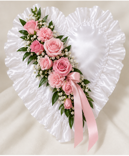 Blushing Love Casket Heart 