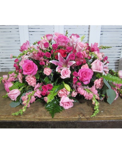Blushing Pink Casket Spray Casket Spray