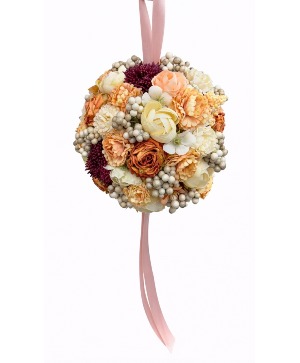 Blushing Romance Flower Girl Silk Ball 