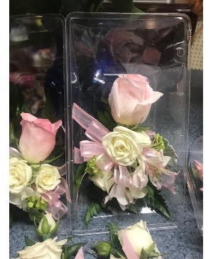 Blushing Roses Corsage