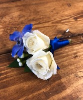 Blushing Royal Boutonniere Boutonniere