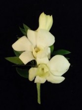 BO-4 Dendrobium Orchid Boutonniere