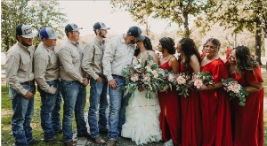 boho wedding party 