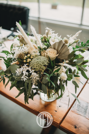 Boho White Florals Bridal bouquet