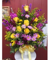 Bold and Beautiful Sympathy Basket 