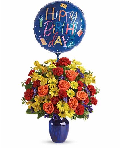 Bold Birthday Wishes Arrangement