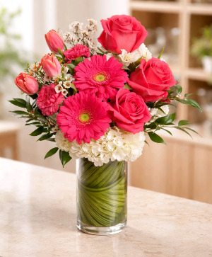 BOLD BLOOMS Tall Vase Arrangement