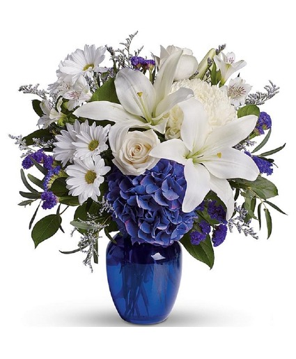 Bold in Blue thinking of you with sympathy