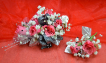 Bold Pink Corsage-2E & 2F 